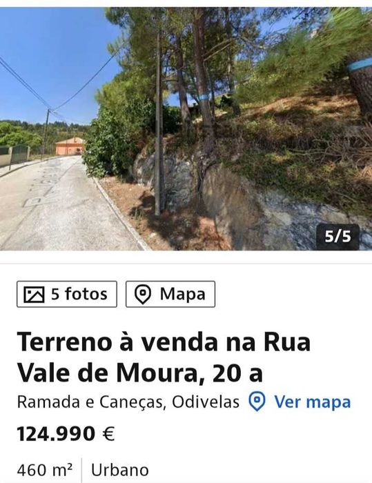 Terreno odivelas particular