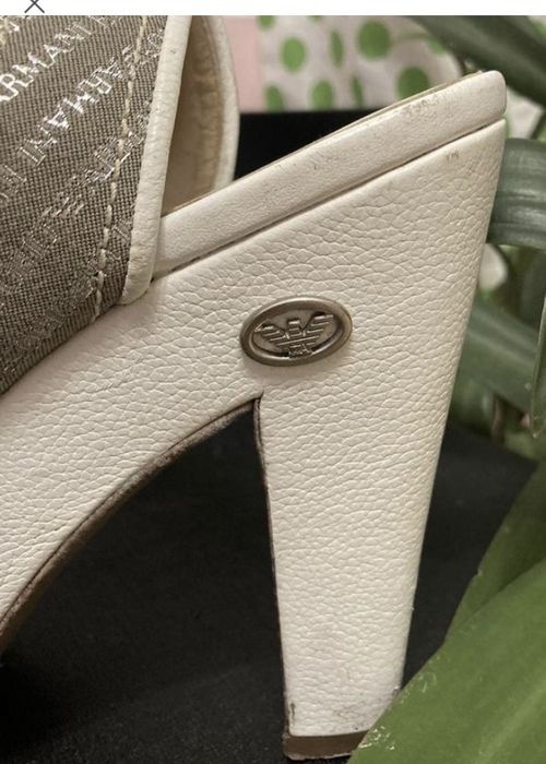Emporio Armani босоножки танкетка каблук