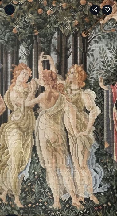 Quadro bordado a ponto cruz uma autentica obra de arte inclui moldura