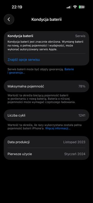 iPhone 15 Pro Czarny 128GB (zamiana Samsung, OnePlus)