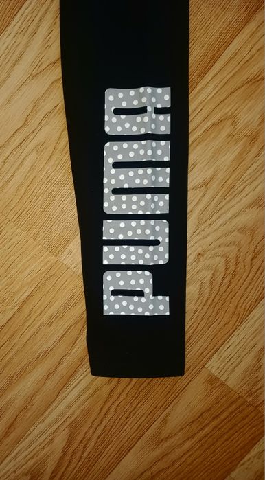 Puma Legginsy Dziewczęce! Puma ALOHA Leggings G 855992! Czarne!  Roz.1