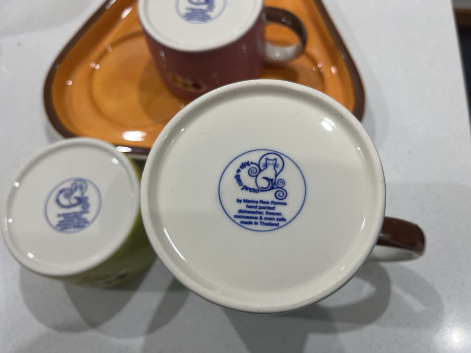 Bule de cha loja gato preto