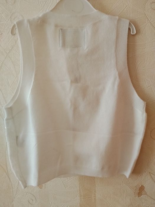 Стильний сучасний білий топ Zara с пайетками, 10-12 р.