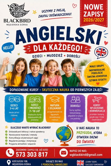Korepetycje Angielski / Hiszpański / Niemiecki