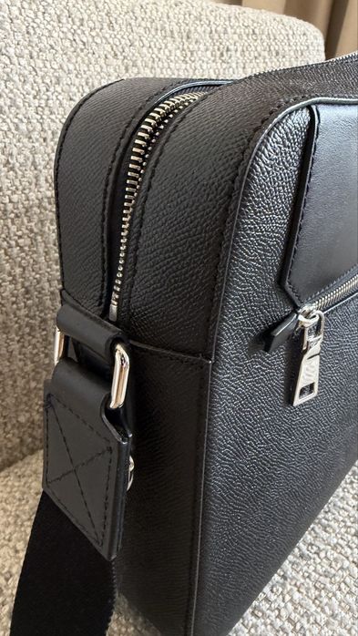 Dolce & Gabbana Milano кожаная мужская сумка Messenger Black