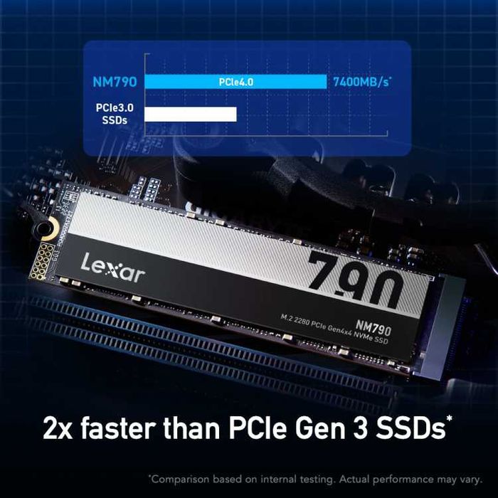 Dysk SSD Lexar NM790 1TB M.2 2280 PCI-E x4 Gen4 NVMe