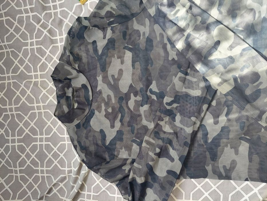Top bluzka siateczka siateczkowa moro bershka