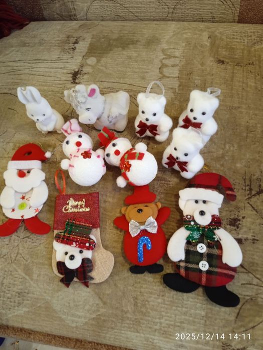 Набір іграшки новорічні  игрушки