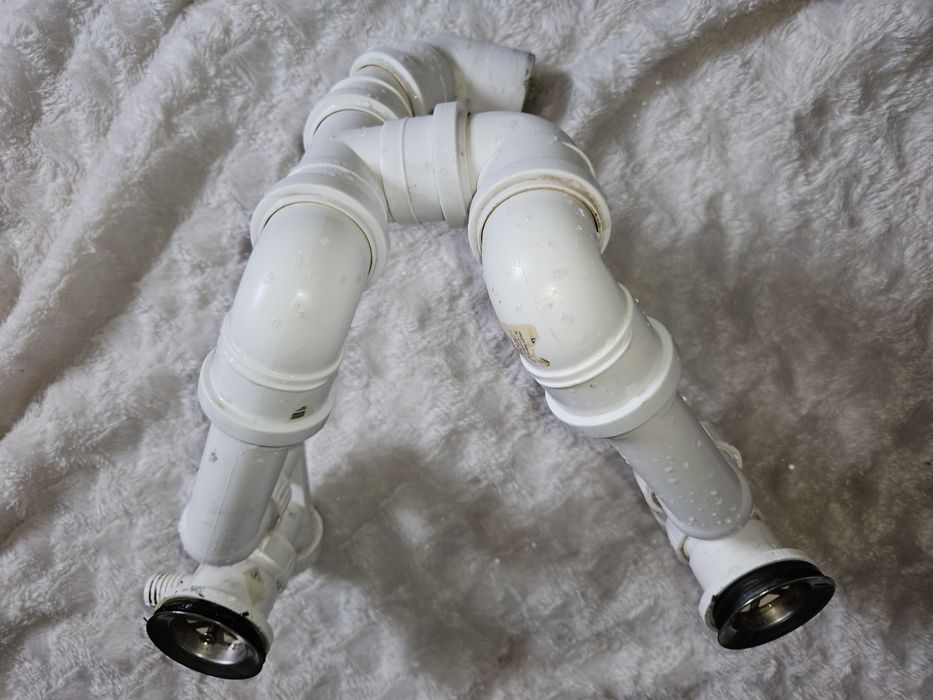 Syfon do zlewozmywak dwukomorowego