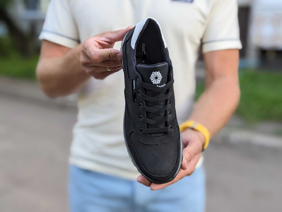 Чоловічі кросівки з натуральної шкіри Р.иб.ок осінь весна, топ якість