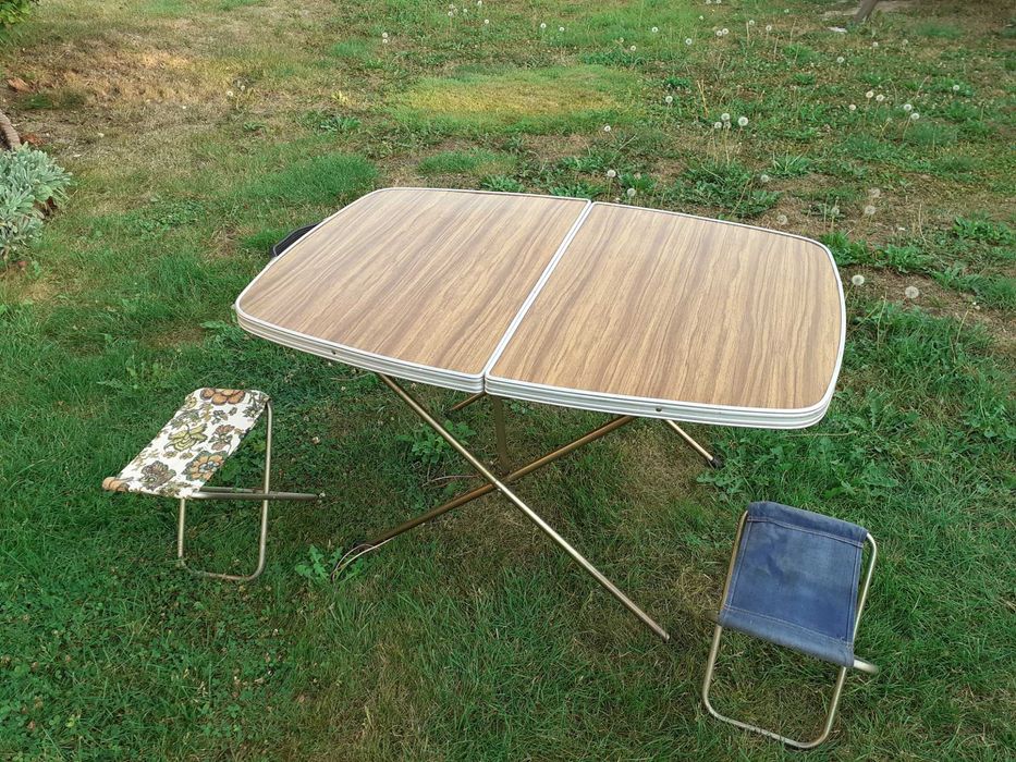 Stolik turystyczny + krzesełka vintage