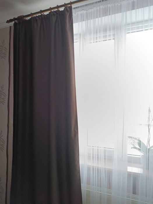 Штори блекаут коричневі