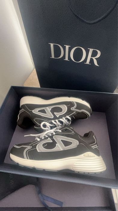 buty dior b30 black white