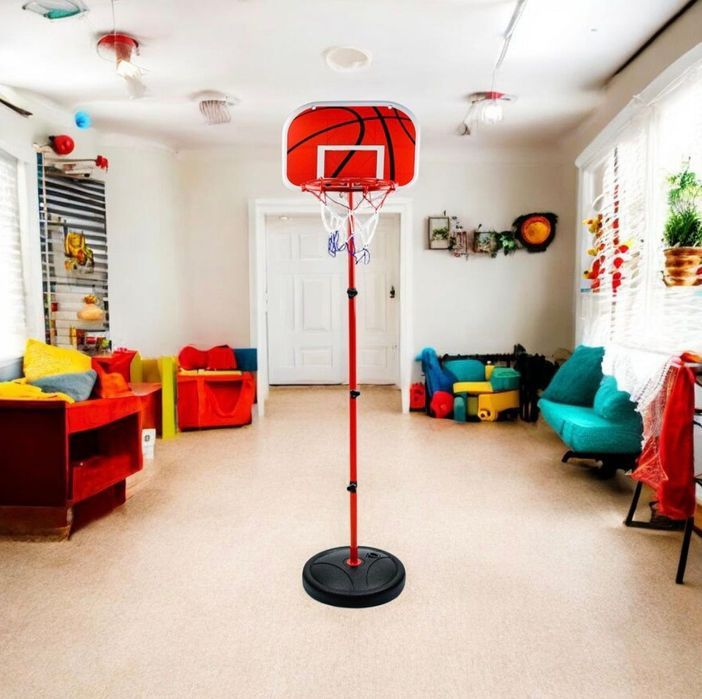 Nowy regulowany kosz tablica do koszykówki zestaw z piłką 160 cm