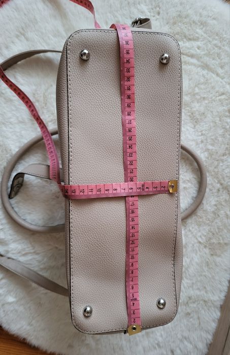 Beżowa torba szoperka torebka shopper bag