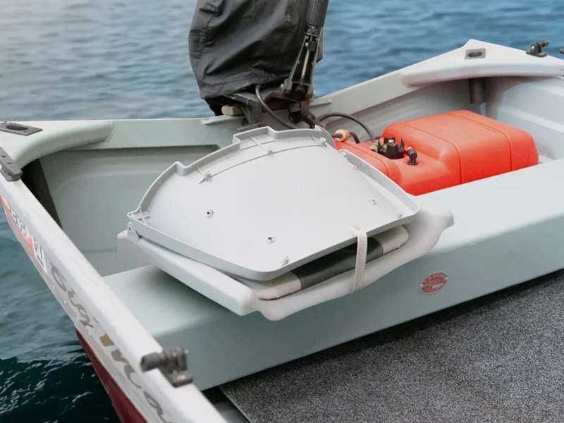 Fotel wędkarski ze składanym oparciem • Fotel sternika • Fotel na łódź