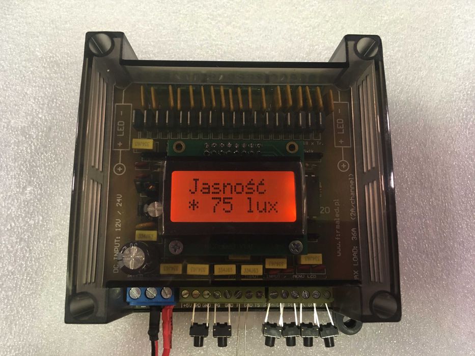 Sterownik schodowy LED 10-18k LCD FZ funkcja zmierzchowa