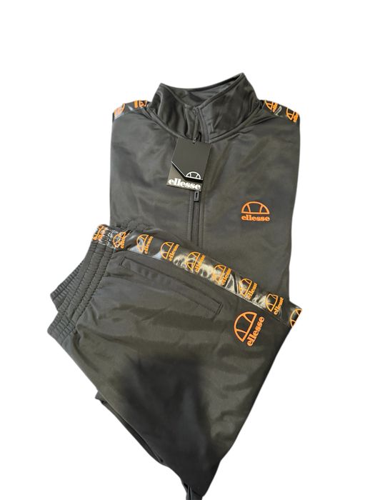 Dres męski sportowy spodnie bluza Ellesse czarny wygodny rozmiar M