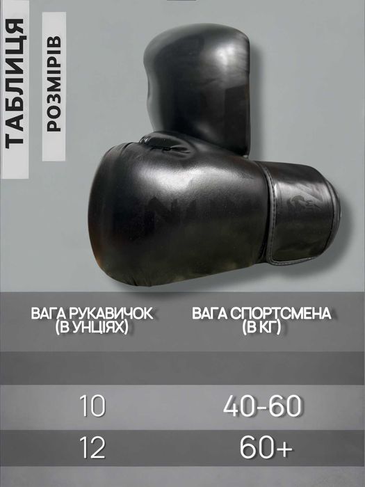 Боксерські рукавички Venum Венум 10 12 унцій Перчатки для бокса веном