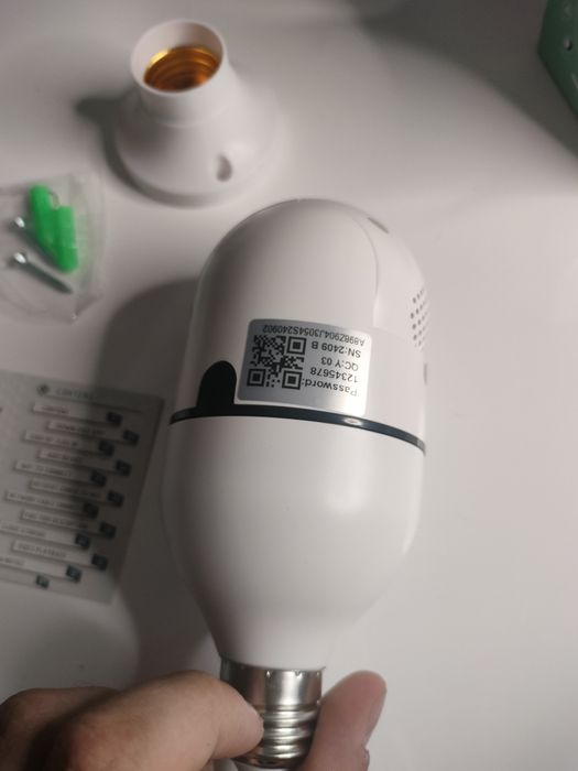 Panoramiczna kamera żarówkowa 3.0MP Wi-Fi