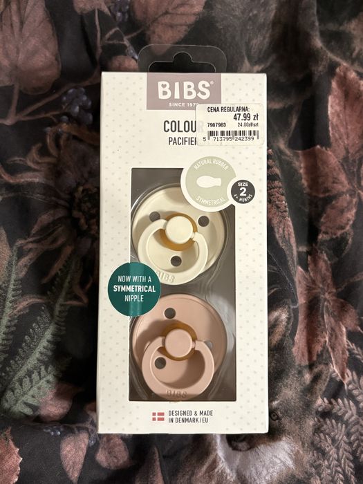 Smoczki bibs nowe rozowe biale