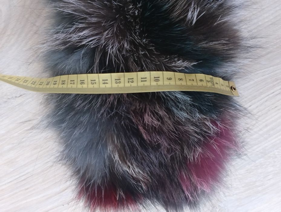 Ocieplacz  komin opaska na szyję z lisa jenot multikolor onesize