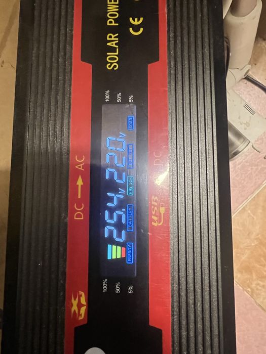 Інвертор 6000 Вт з чистою синусуідой 12 В/ 24 В  220 В