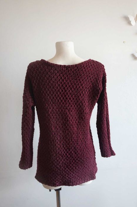 Bordowy sweter 3D rozmiar M