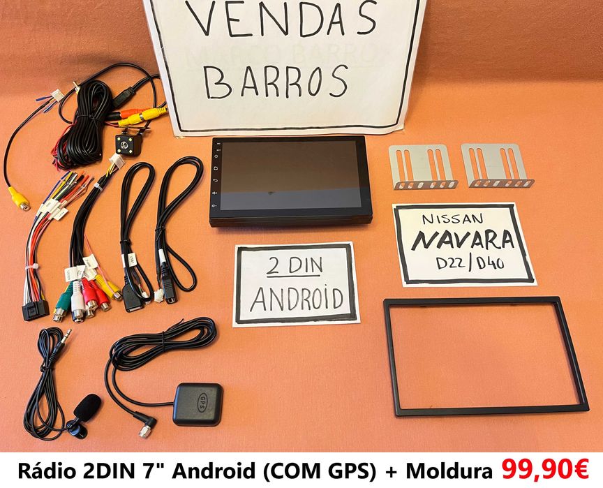 Rádio 2DIN • Nissan NAVARA • D22 / D40 (1997 a 2013) • Android 4+32GB