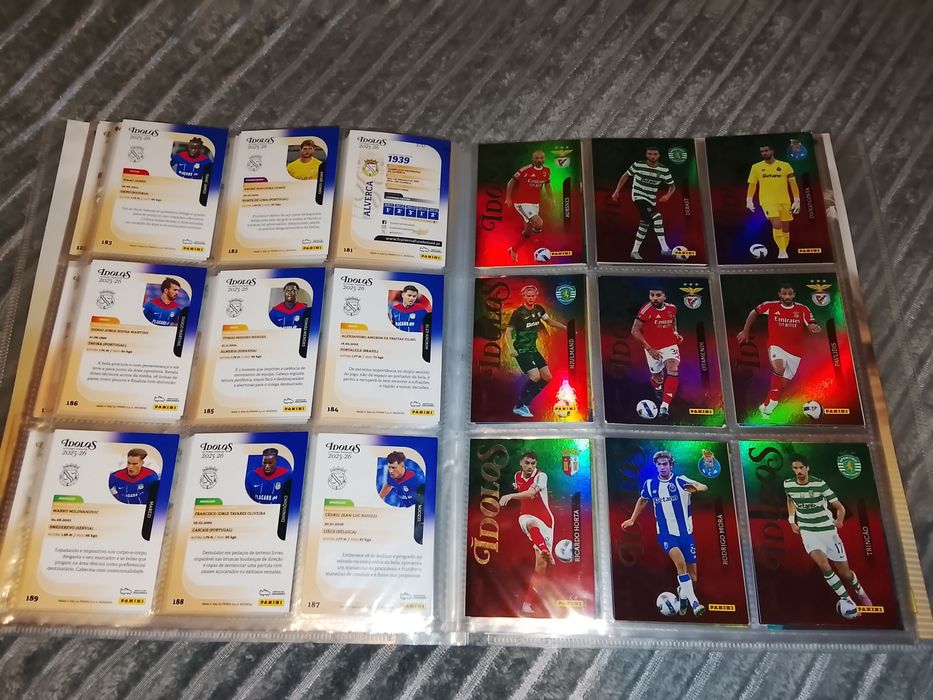 Coleção Completa Cartas Ídolos + Album + Checklist + Cartas Repetidas