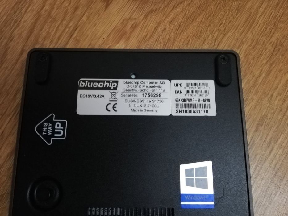 Міні ПК Bluechip Bisnessline S1730 i3-7100U 16/256gb ssd m.2 wifi