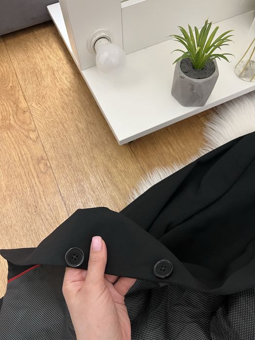 Вовна шерсть вовняний чорний оверсайз піджак жакет блайзер чорний