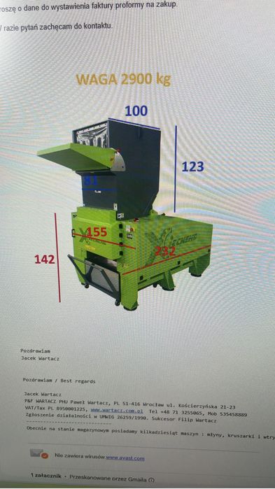 Mlyn do tworzyw , rozdrabniacz Xiecheng XC-GY50HP