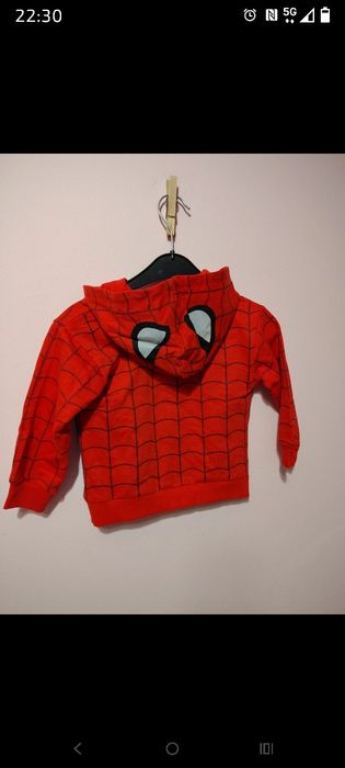 Bluza Spiderman czerwona 86 nowa odblask