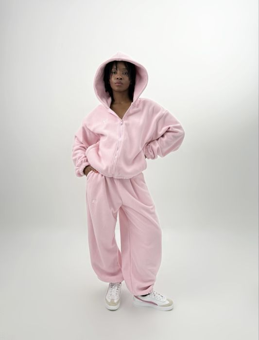 Костюм флісовий українського бренду Pisdato теплий рожевий