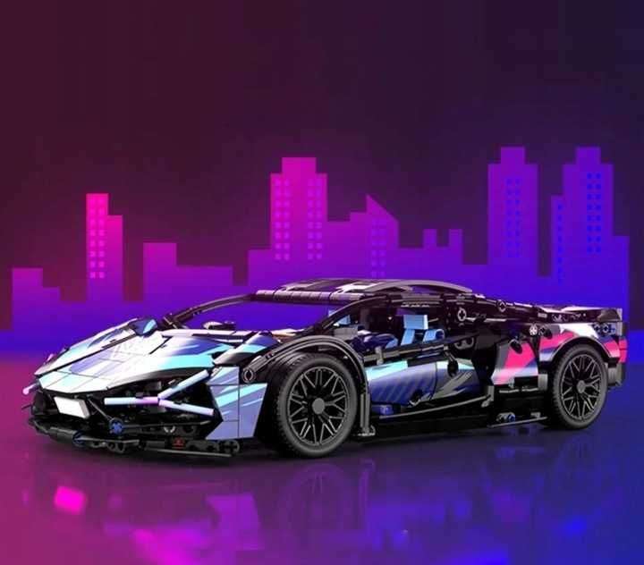 Zestaw Klocków Konstrukcyjnych Lamborghini Cyberpunk – 1314 El