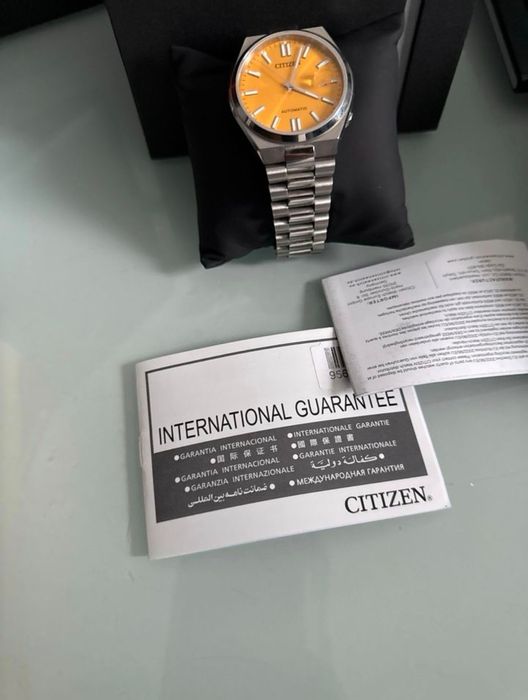 Citizen Tsyuosa 40mm. Жовтий цифер
