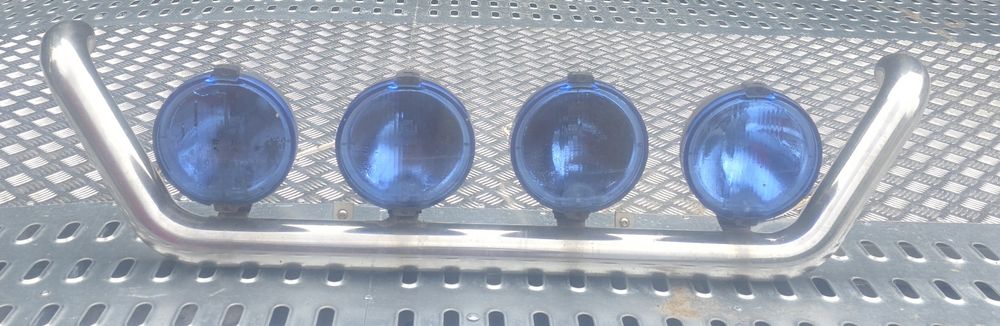 Halogen tuning spojler Hella Wesem orurowanie rura chrom