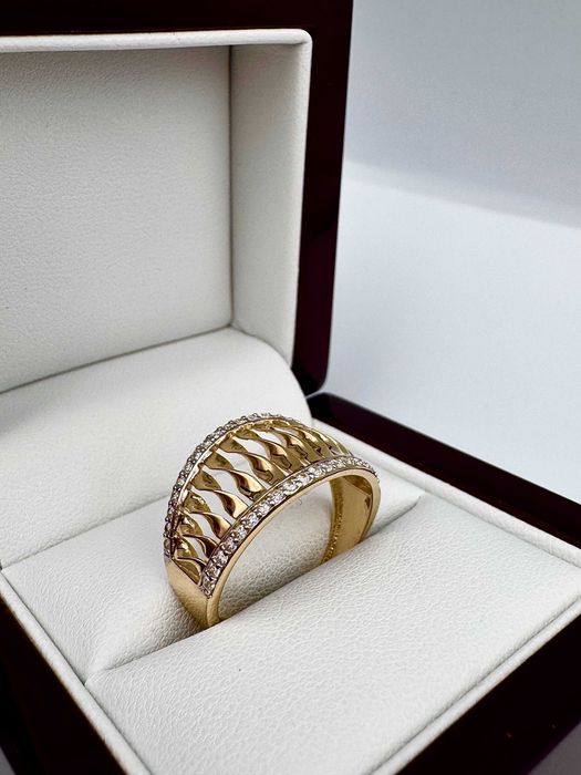 Piękny złoty pierścionek 3,23g PR.585 14K R.22