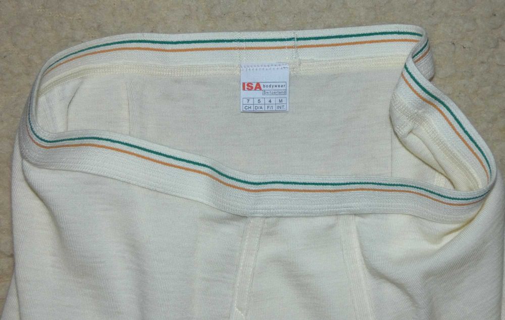 Мужские шерстяные термотрусы ISA Bodywear (Швейцария)  для зимы.