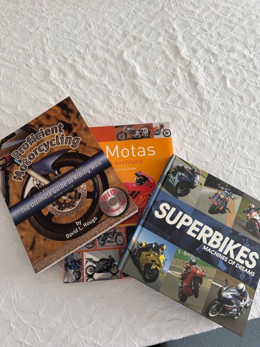 Pack 3 Livros sobre Motociclismo / Motas (Condução e História)