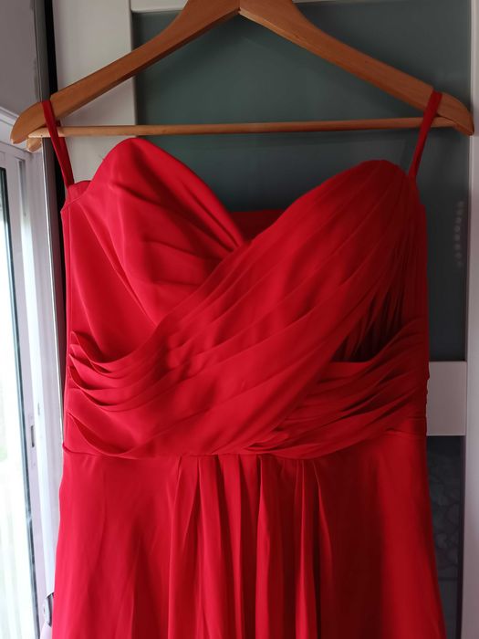 Vestido cerimónia -dama de honor vermelho