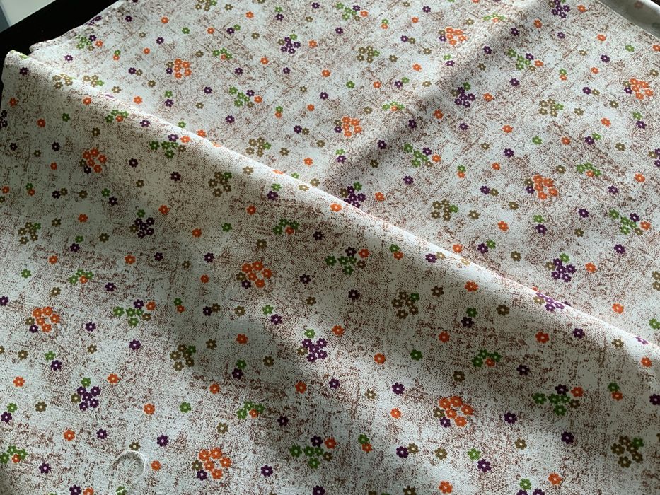 Tkanina NOWY kupon 290x91 cm POLSKI LEN vintage PRL z lat 70