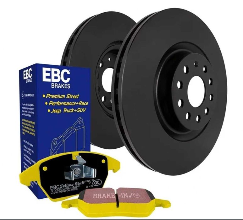 Kit travagem dianteira Discos e pastillas EBC - Yellow Stuff