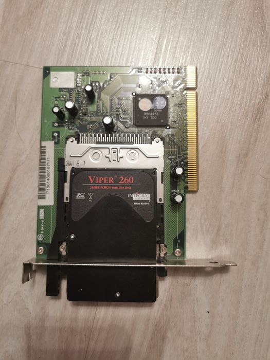 Adapter pcmcia na pci + dysk viper 260