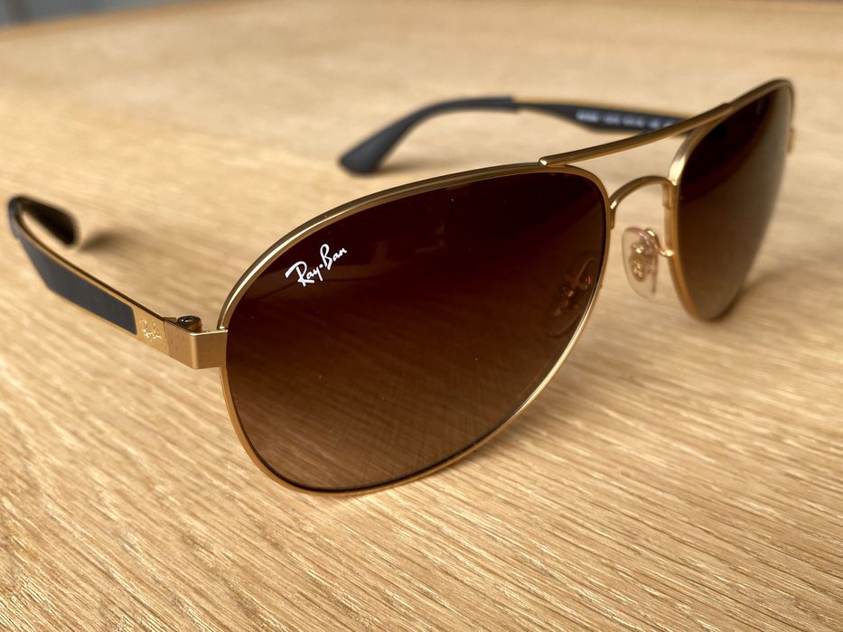 Okulary Ray-Ban Aviator gradient brązowe RB3549 61/16/145 3N NOWE !!!