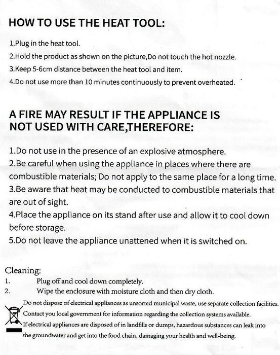 Pistola de calor 300w nova