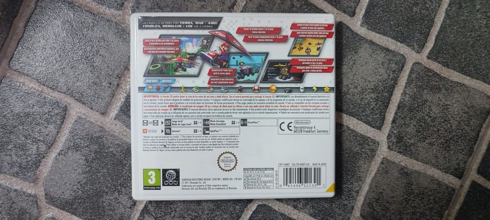 Capa para jogo Mario Kart 7 Nintendo 3DS