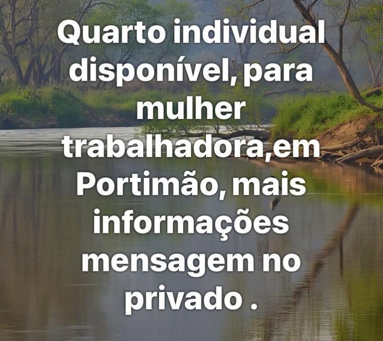 Quarto individual disponivel em Portimão.