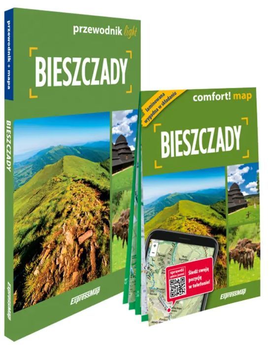 Bieszczady Light. Przewodnik + Mapa, 1:70 000. Expressmap. Nowy Produkt